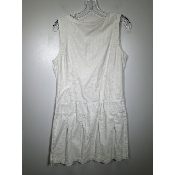 Royal Robbins Tank Dress M Cream Canvas Cotton Outdoors Athletic Preppy Y2K - Picture 2 of 8